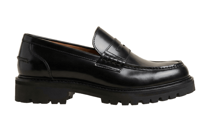 Black chunky loafers — M&S