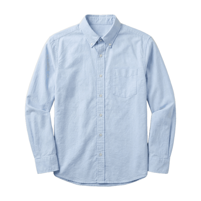 Sky-blue oxford shirt — M&S